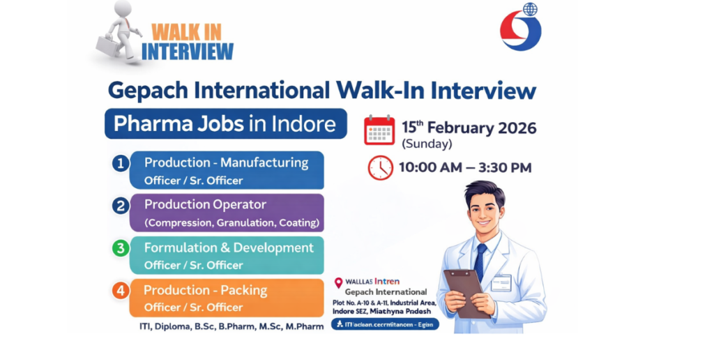 Gepach International Walk In Interview 2026