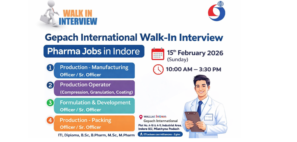 Gepach International Walk In Interview 2026