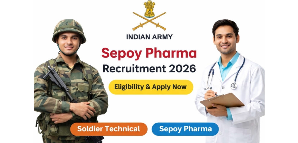 Indian Army Sepoy Pharma Recruitment 2026