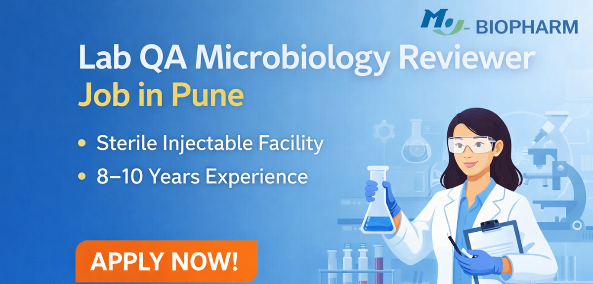 Lab QA Microbiology Reviewer Job in Pune