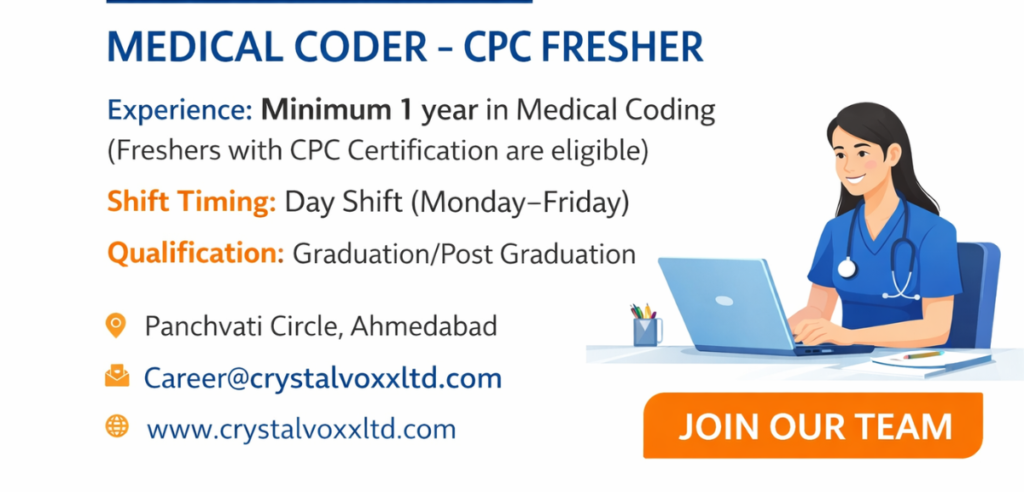 Medical Coder CPC Fresher Jobs in Ahmedabad