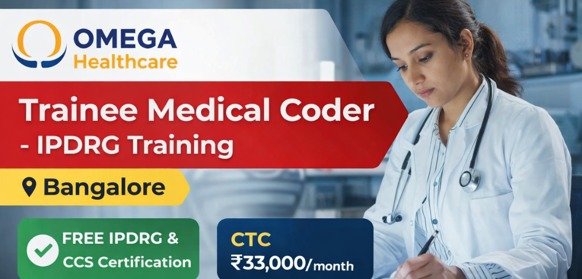 Omega Healthcare Trainee Medical Coder Job Bangalore