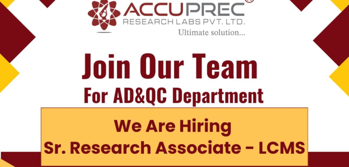 Sr Research Associate LCMS Job Opening