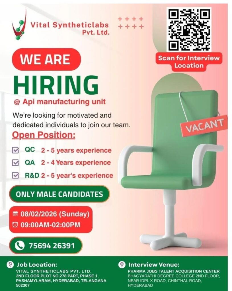 Vital Syntheticlabs Walk In Interview 2026