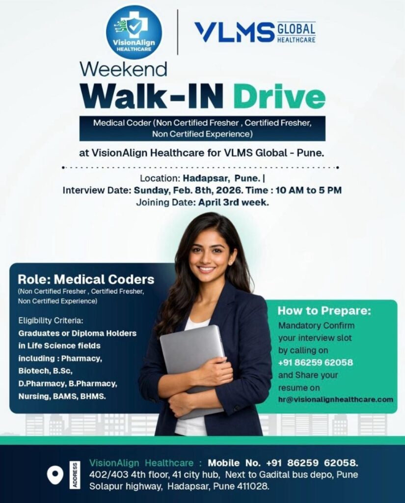 Walk-In Drive for Medical Coders in Pune