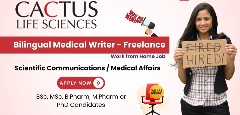 Work from home Medical Writer Freelance Job