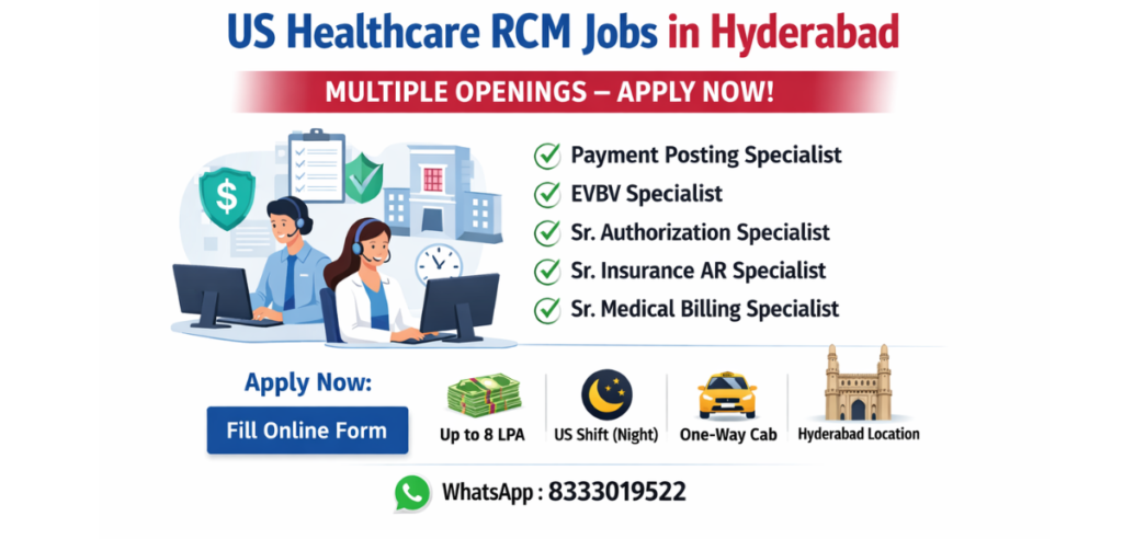 US Healthcare RCM Jobs in Hyderabad