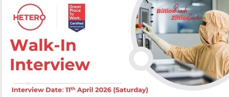 Hetero Pharma Job Vacancy 2026