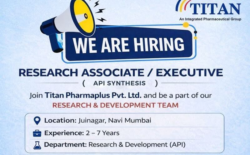 Titan Pharma Job Vacancy 2026