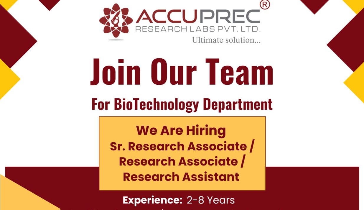 Accuprec Research Labs Biotech Jobs 2026