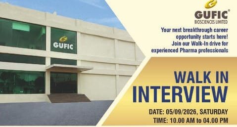 Gufic Biosciences Walk‑in Interview 2026