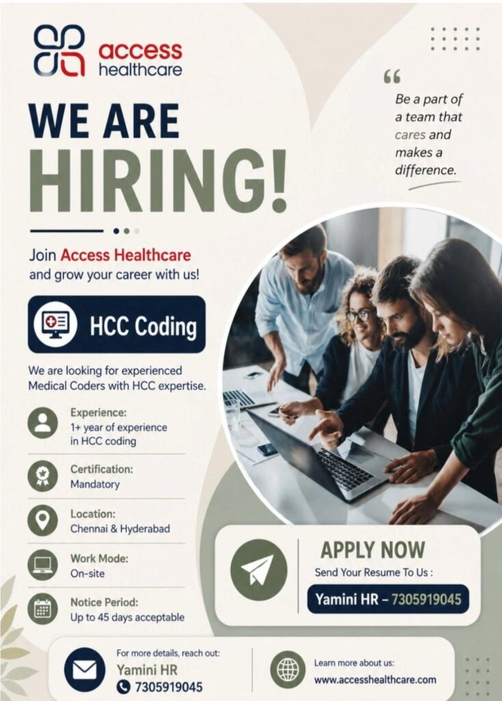 HCC Coding Job Vacancy at Access Healthcare
