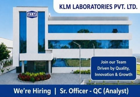KLM Laboratories QC Analyst Hiring 2026