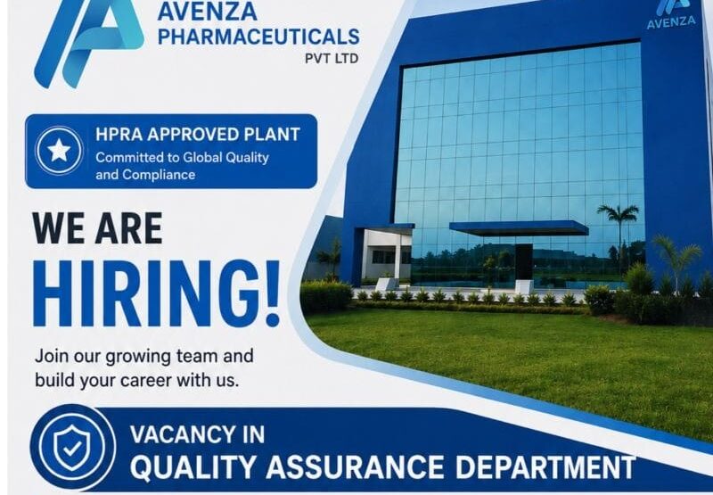 QA‑IPQA Job Vacancy at Avenza Pharmaceuticals | 2026 Hiring