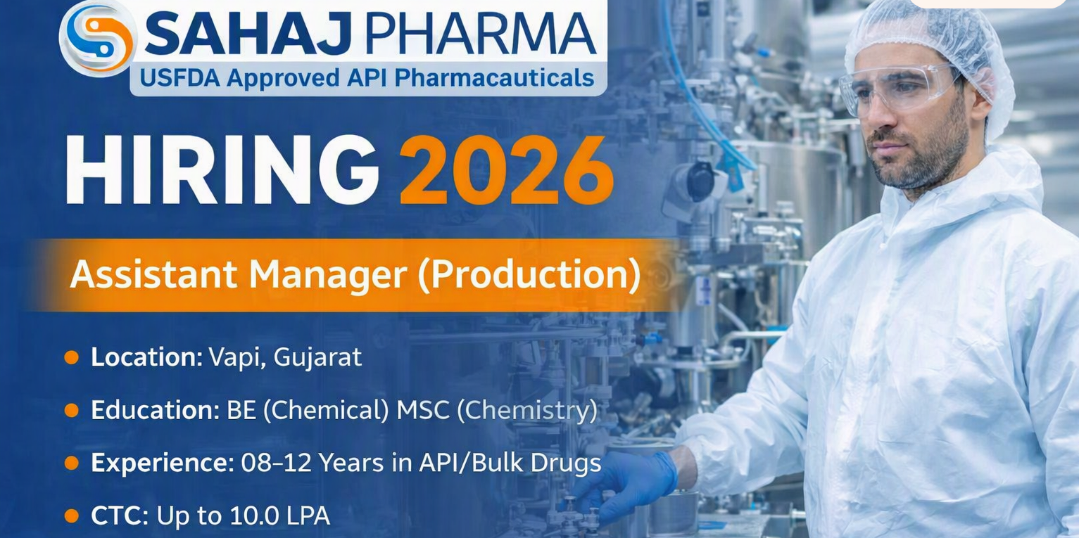Assistant Manager (Production) Jobs in Vapi