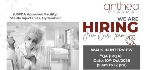 QA (IPQA) Jobs in Hyderabad